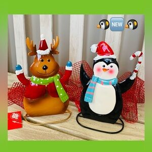 Clearance~Christmas TableTop Metal Characters for  Shelf, Tables or Mantel 🎄🆕🎄